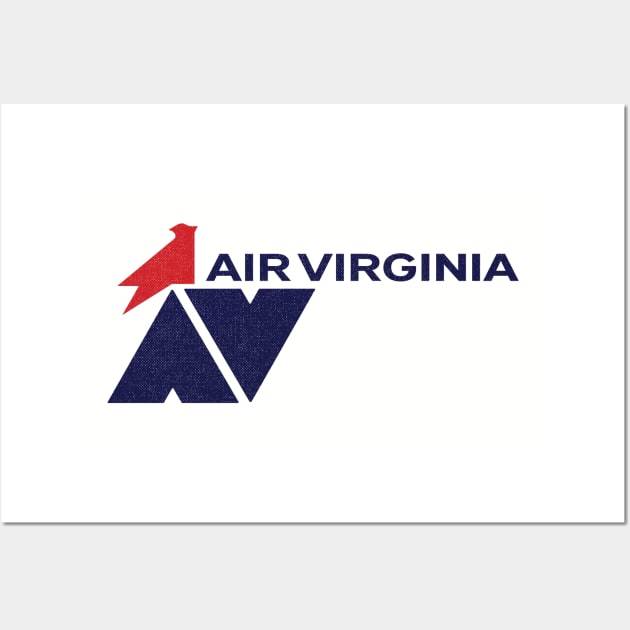 Retro Airlines - Air Virginia Wall Art by LocalZonly